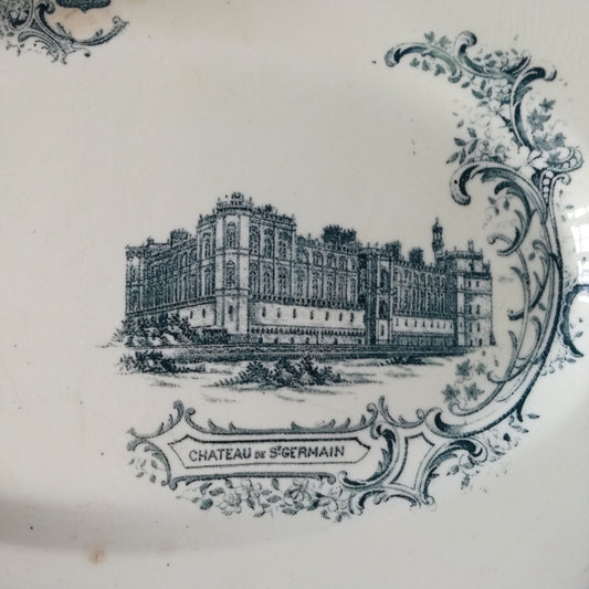 Plat ovale Châteaux Clairefontaine