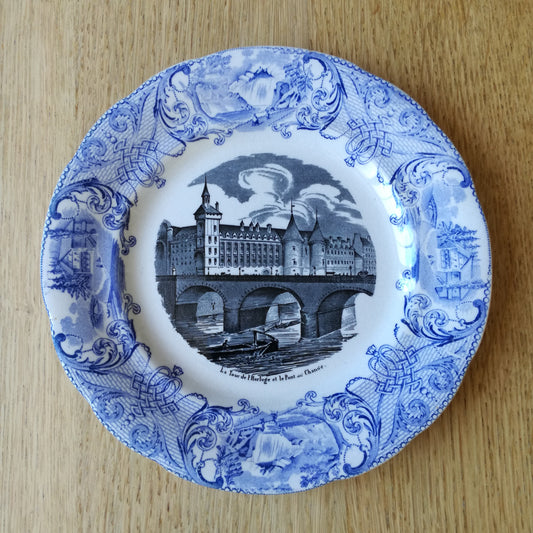 Assiette parlante Monuments de Paris Choisy le Roi - HB & Cie (Hautin Boulenger)