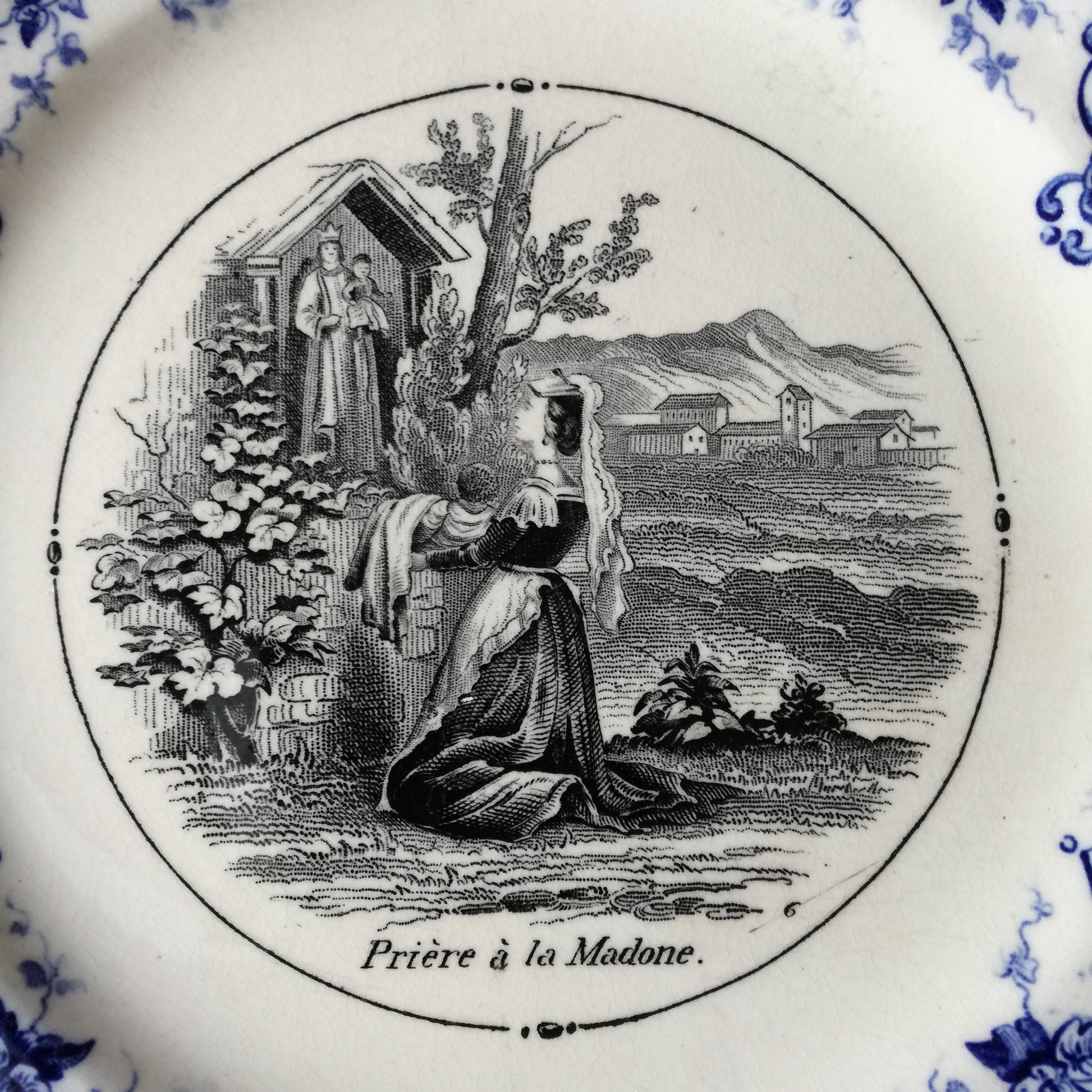 Assiette parlante  Sarreguemines
