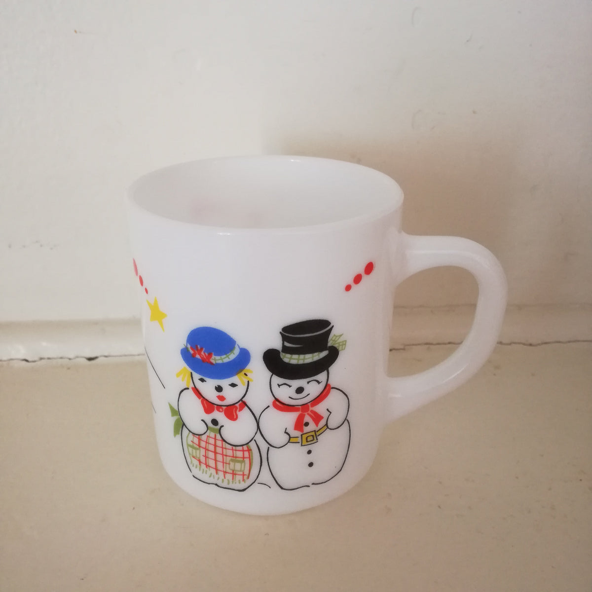 Tasse En Porcelaine Fine Bonhommes De Neige - Marque AMBIENTE - Neuf - 1 Pièce
