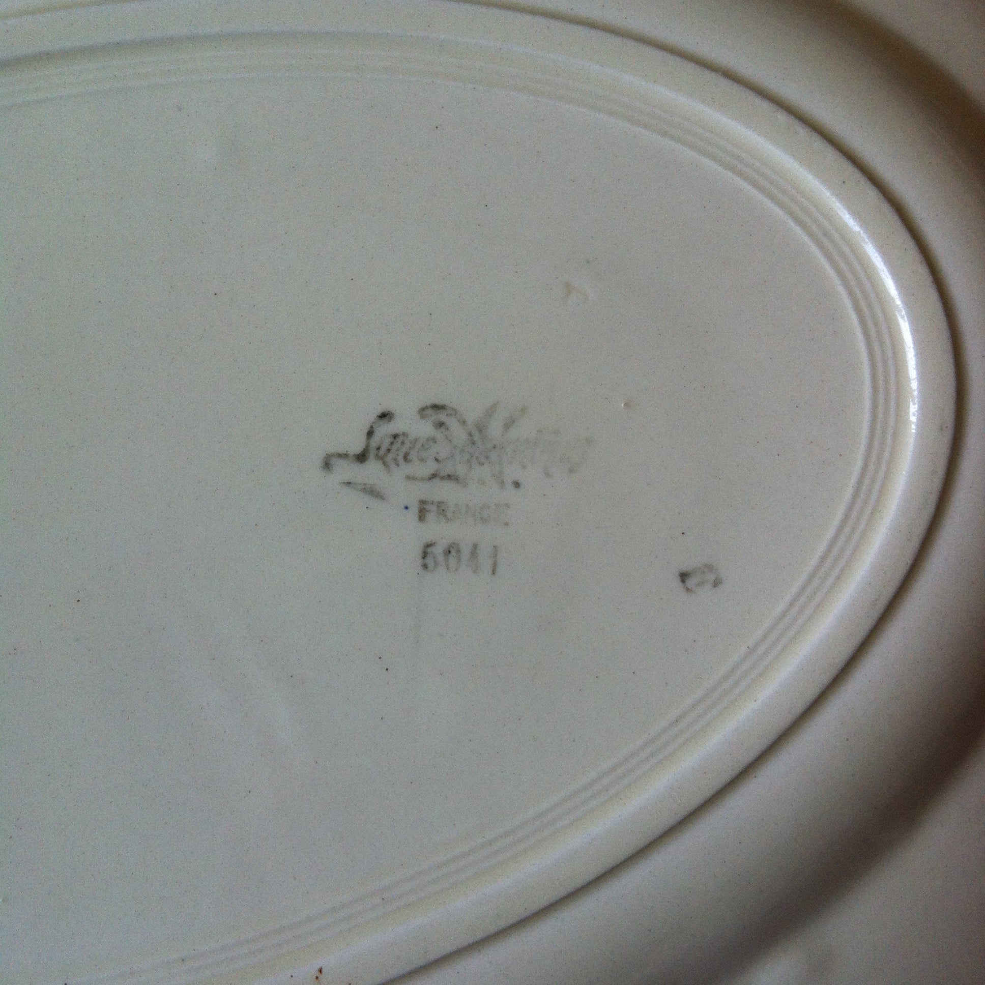 Plat ovale  Sarreguemines