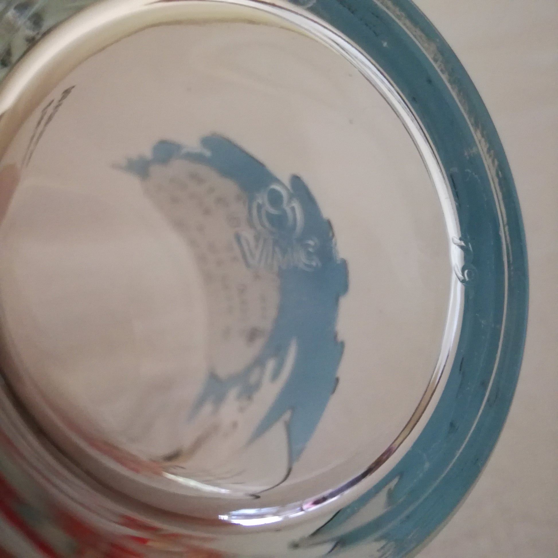 Verre Bob le chien intello VMC (Verreries mécaniques champenoises)