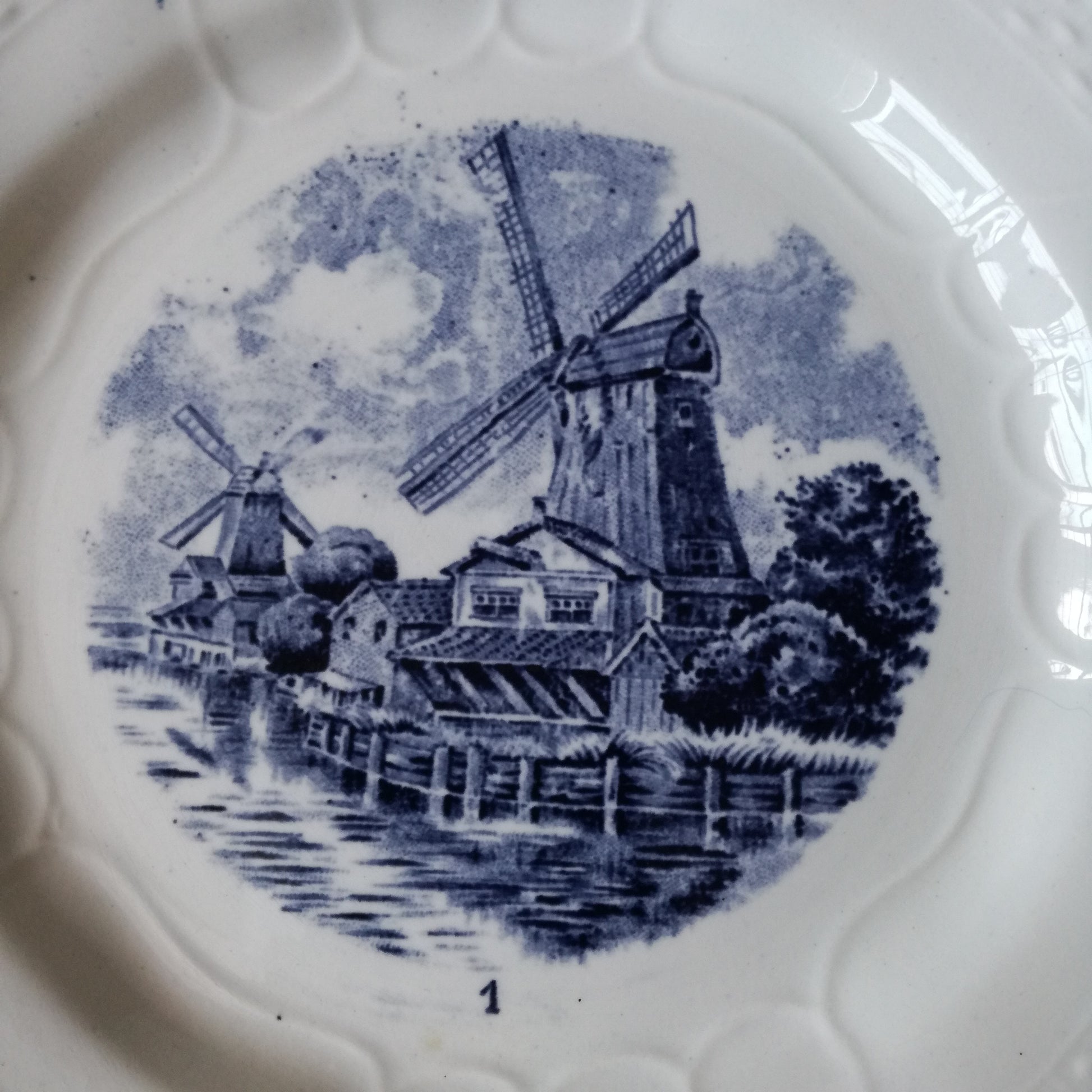 Assiette Delft Moulin des Loups & Hamage - Saint Amand