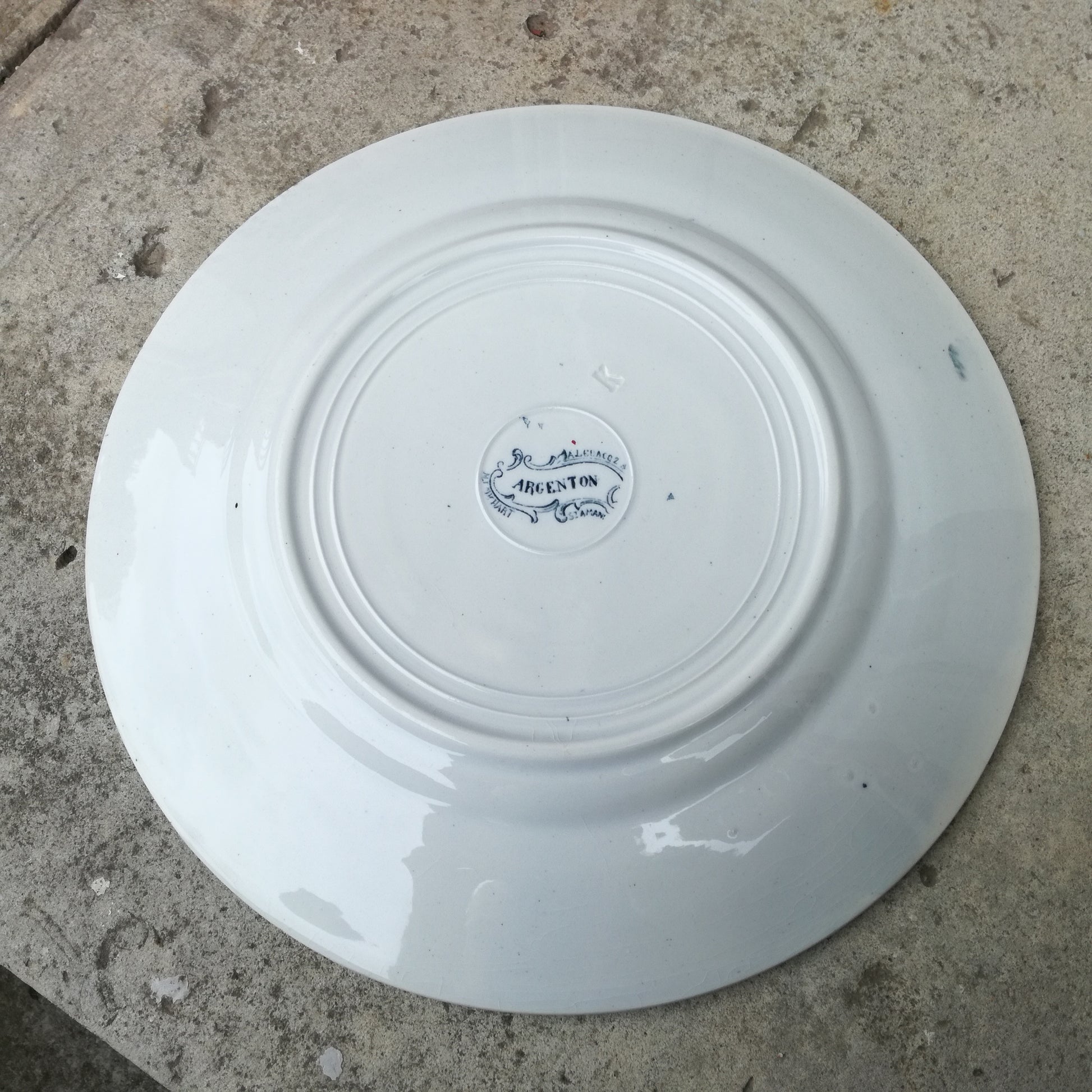 Assiette - grande plate Argenton Saint-Amand