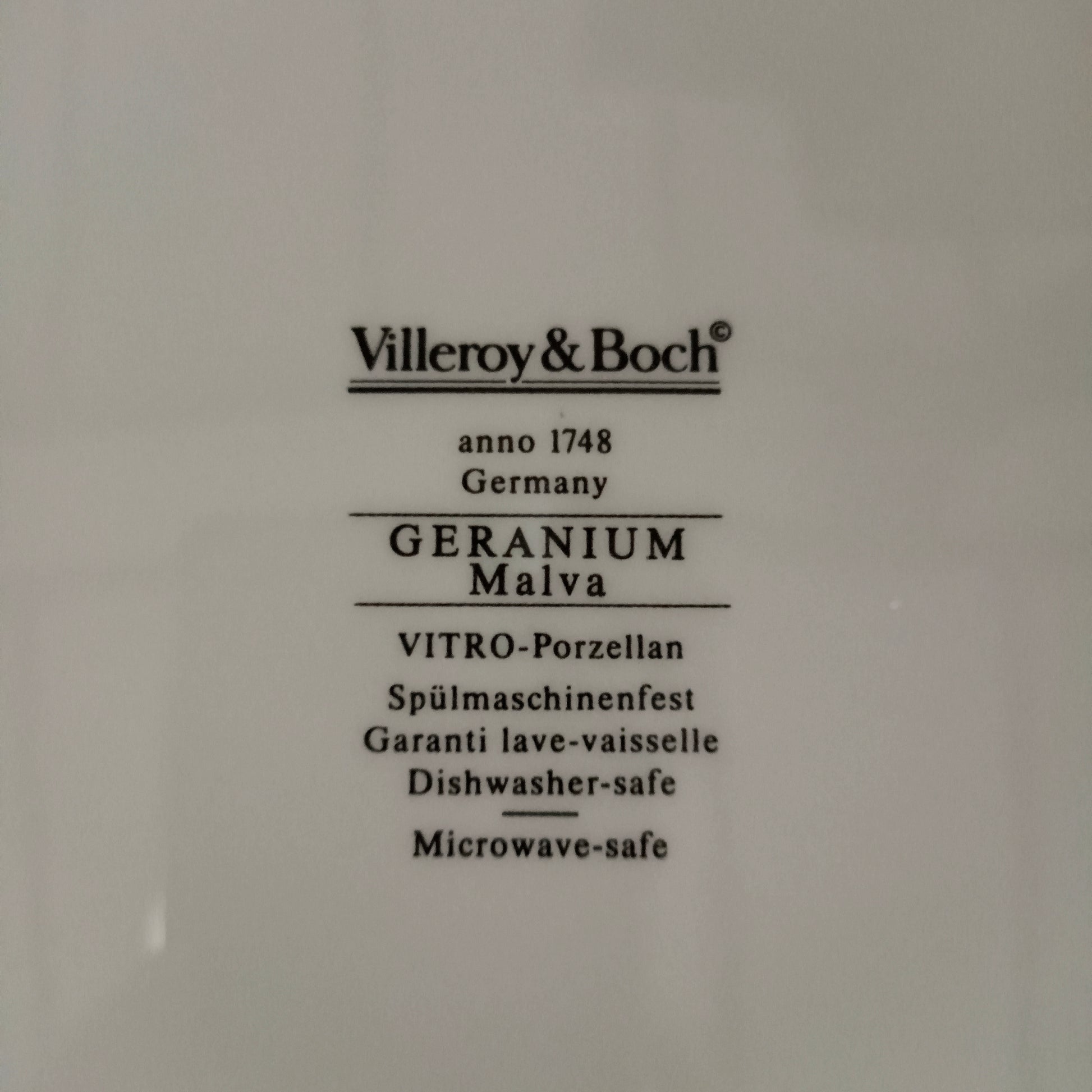 Plat Géranium Villeroy & Boch