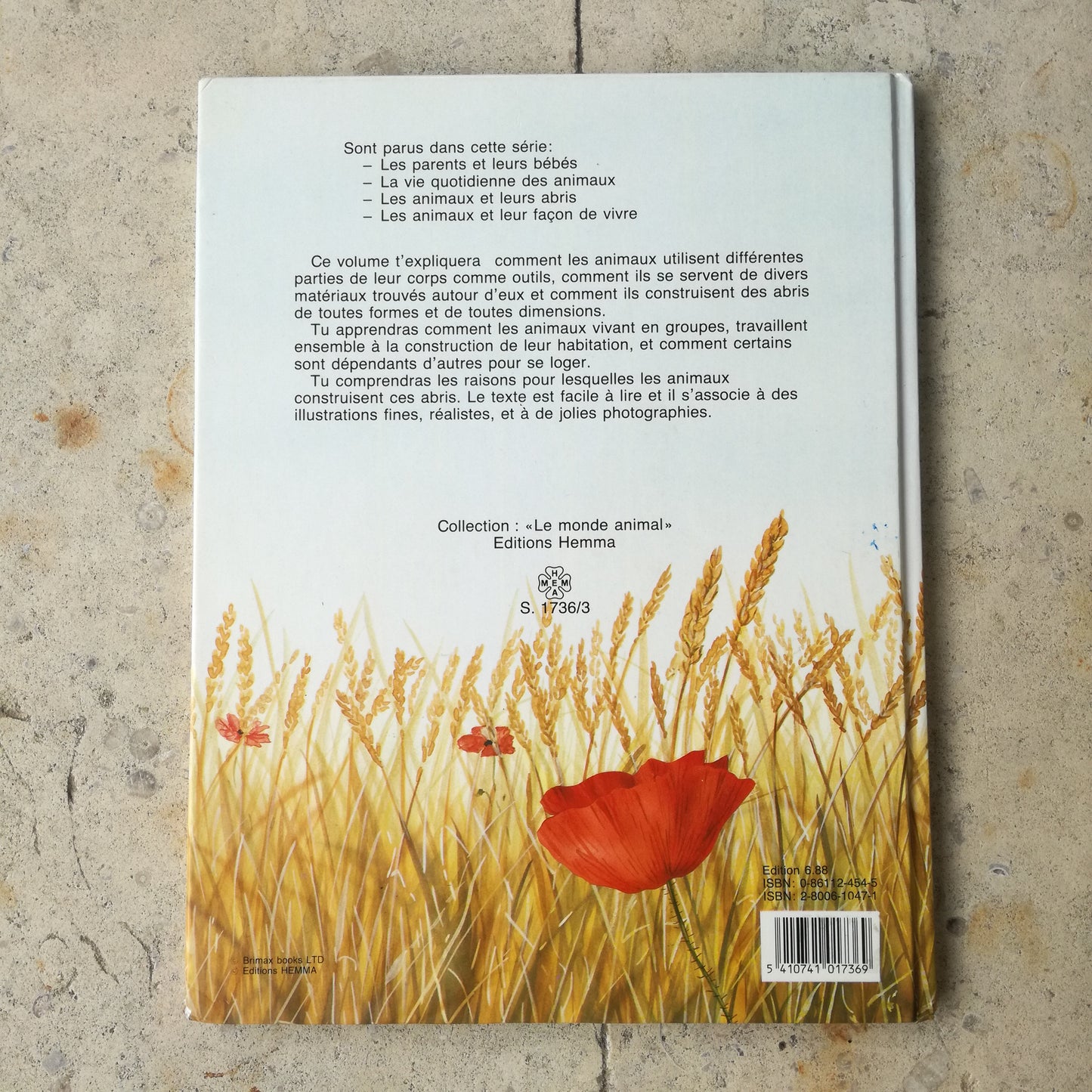 Livre jeunesse Le monde animal Hemma