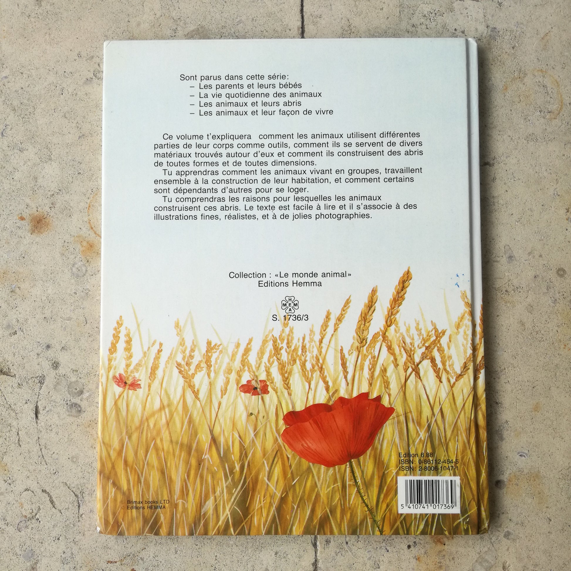 Livre jeunesse Le monde animal Hemma