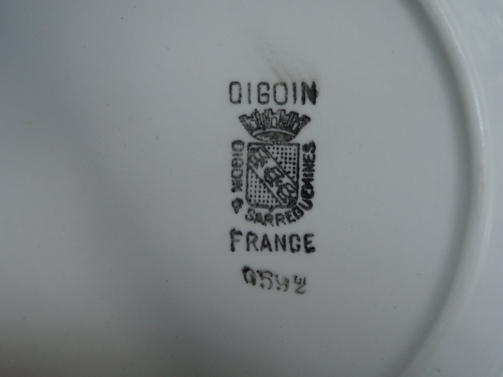 Assiette - creuse / calotte 9592 Digoin & Sarreguemines