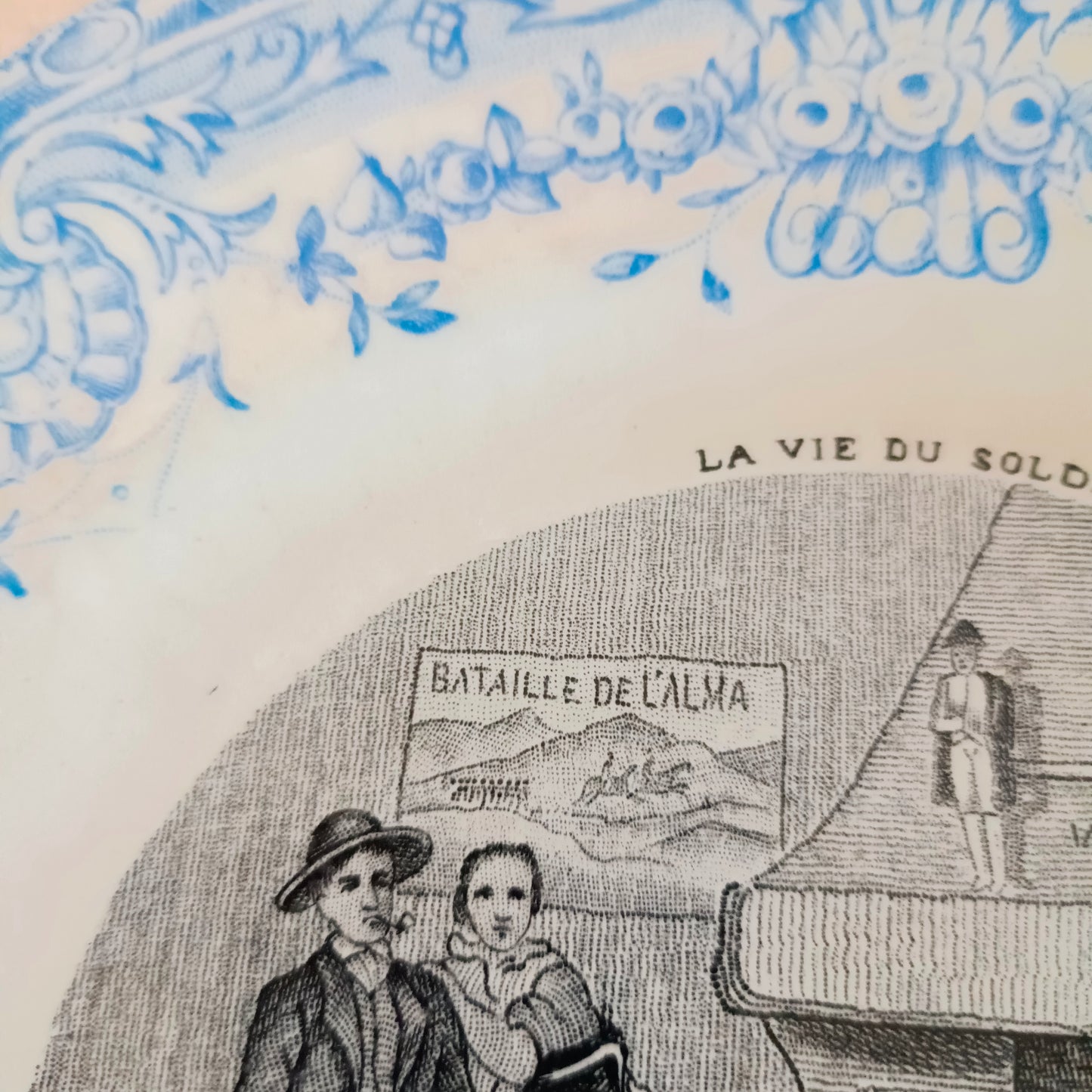 Assiette parlante La vie du soldat Gien