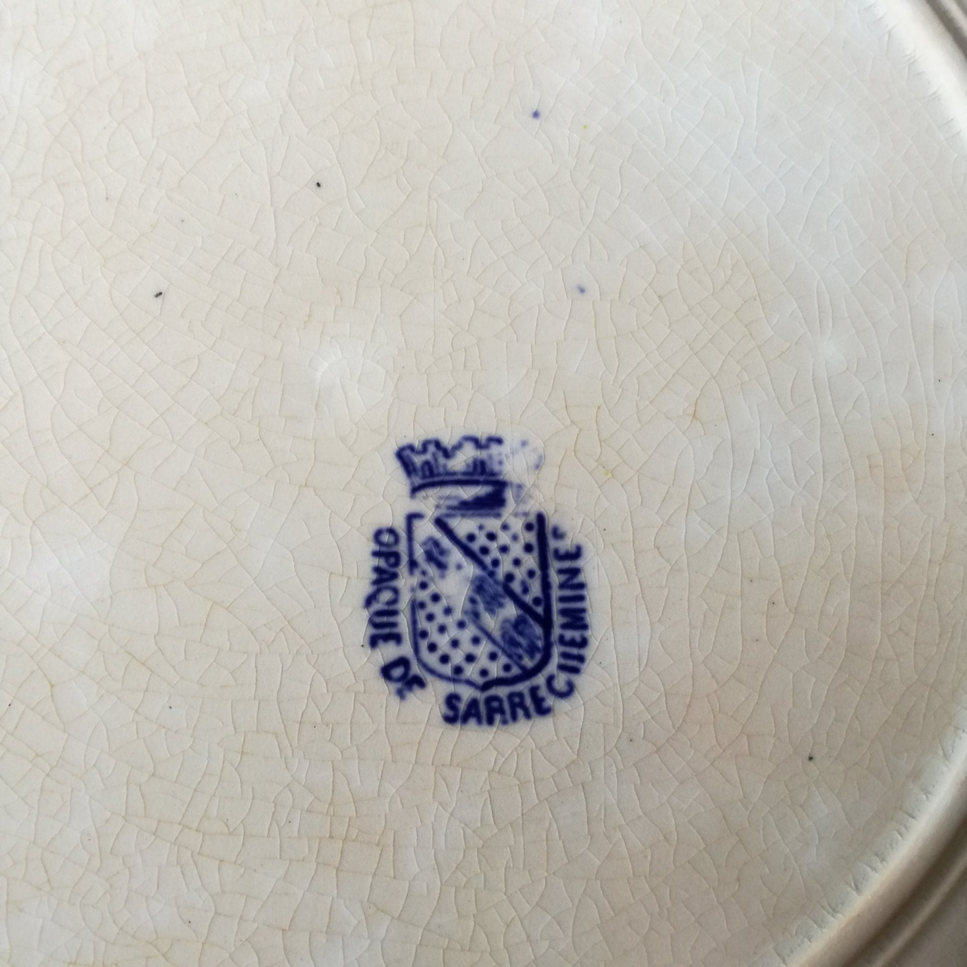 Assiette parlante  Sarreguemines